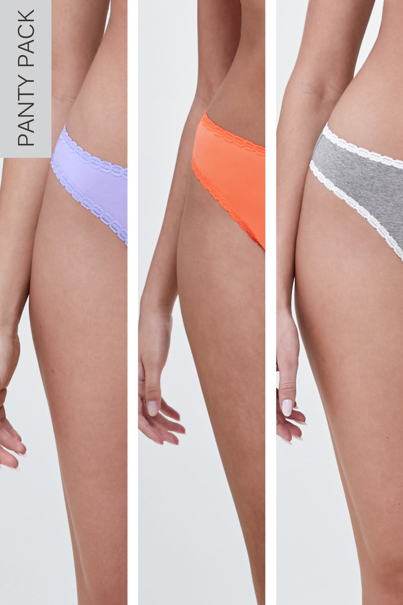 Adorned Hipster Cotton Thong 3-Pack - FINAL SALE