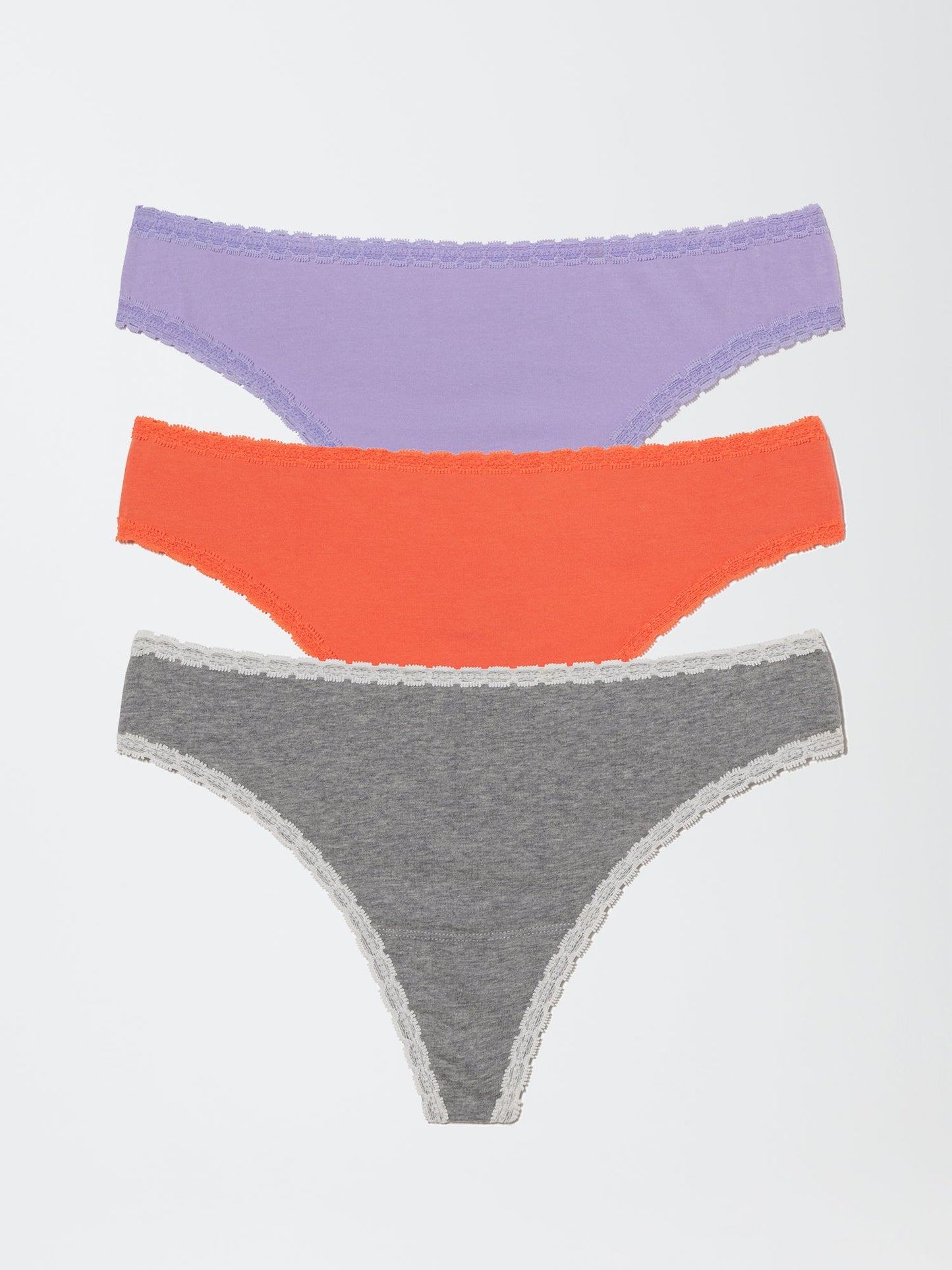 Adorned Hipster Cotton Thong 3-Pack - FINAL SALE