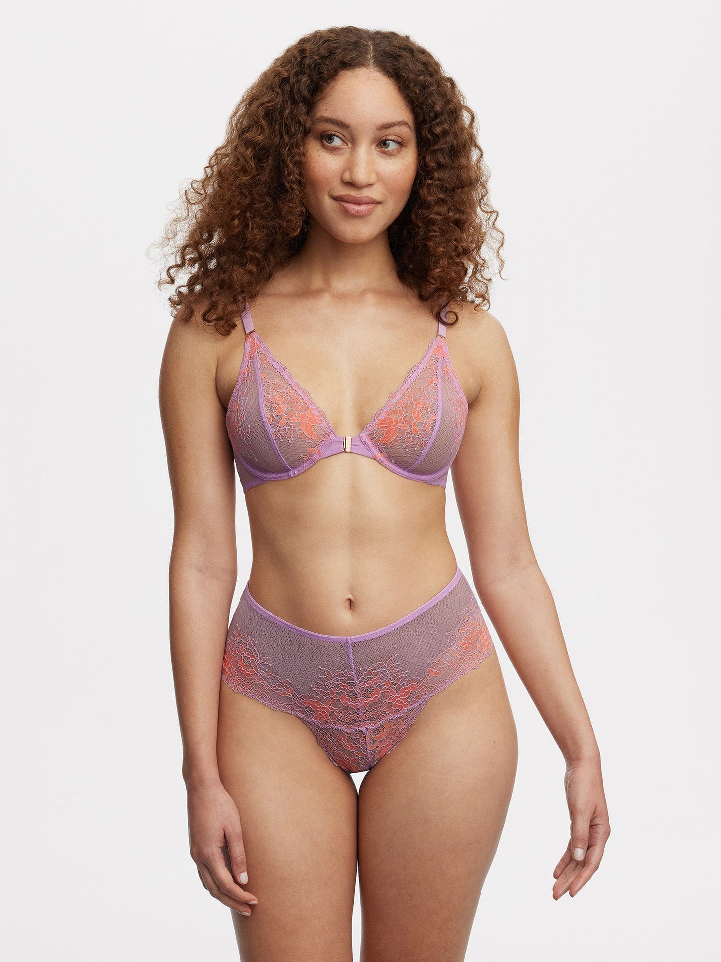 Flaunt Lace High Waist Thong