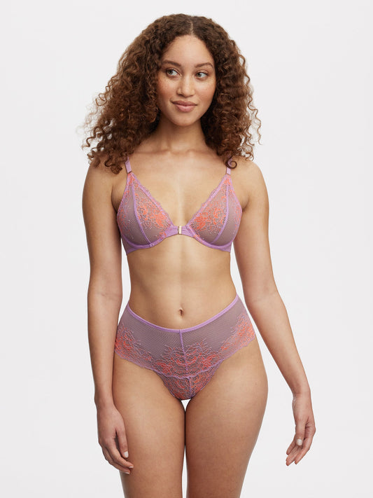 Flaunt Lace High Waist Thong