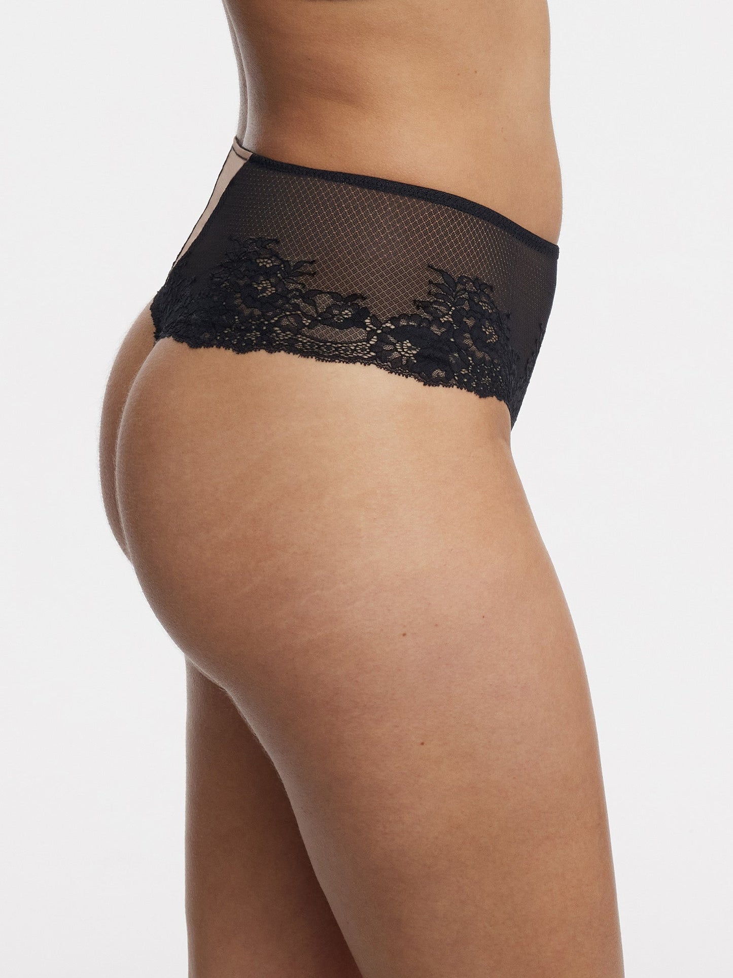 Flaunt Lace High Waist Thong