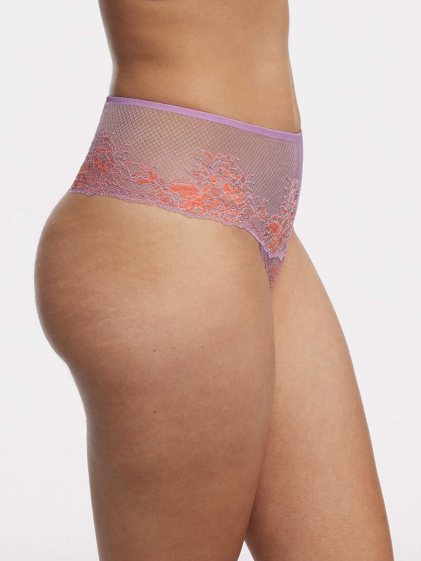 Flaunt Lace High Waist Thong