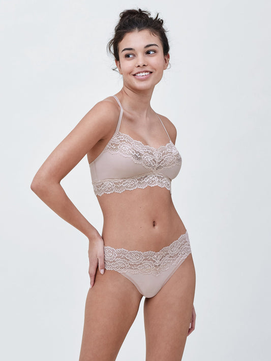 Goddess Lace Trim Thong