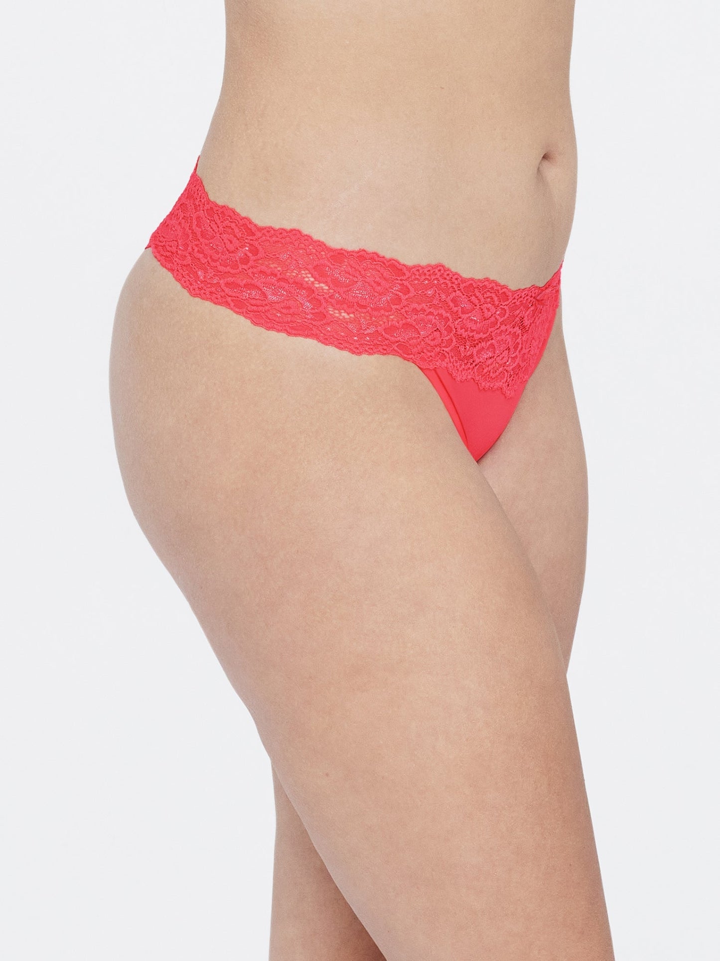 Goddess Lace Trim Thong 3-Pack