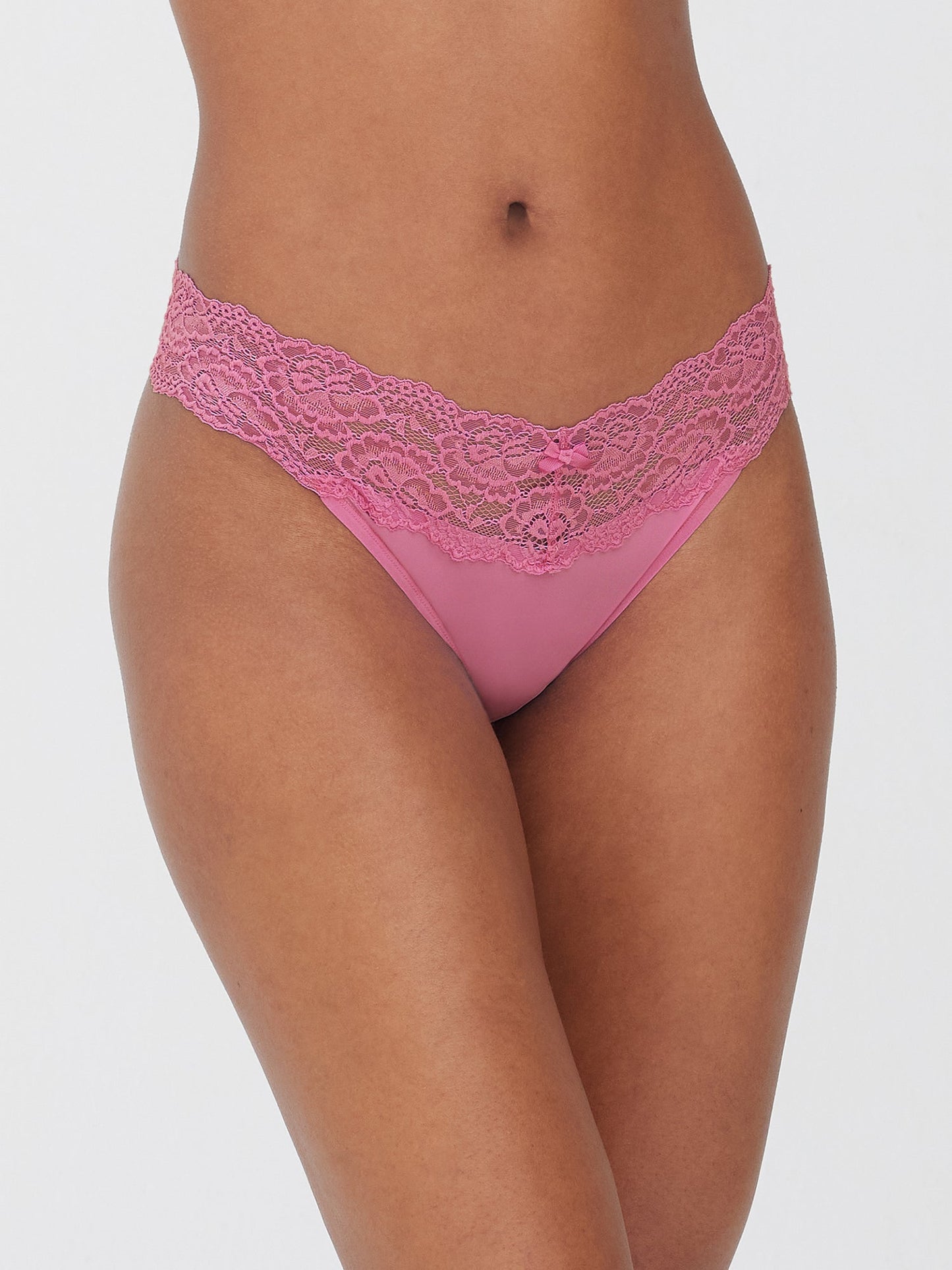 Goddess Lace Trim Thong 3 Pack
