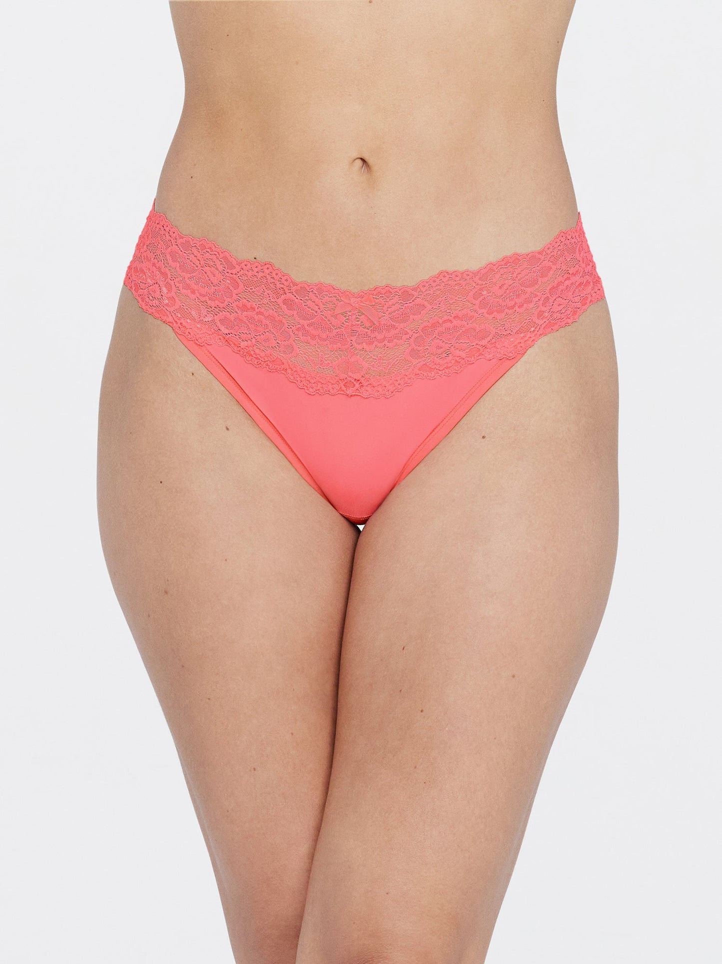 Goddess Lace Trim Thong 3-Pack