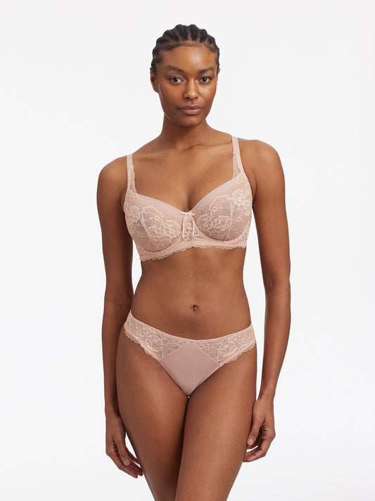 Minx Lace Trim Thong