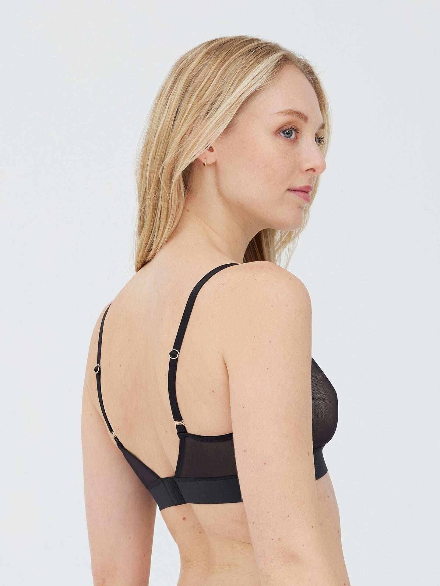 Passion Mesh Plunge Wireless Bra