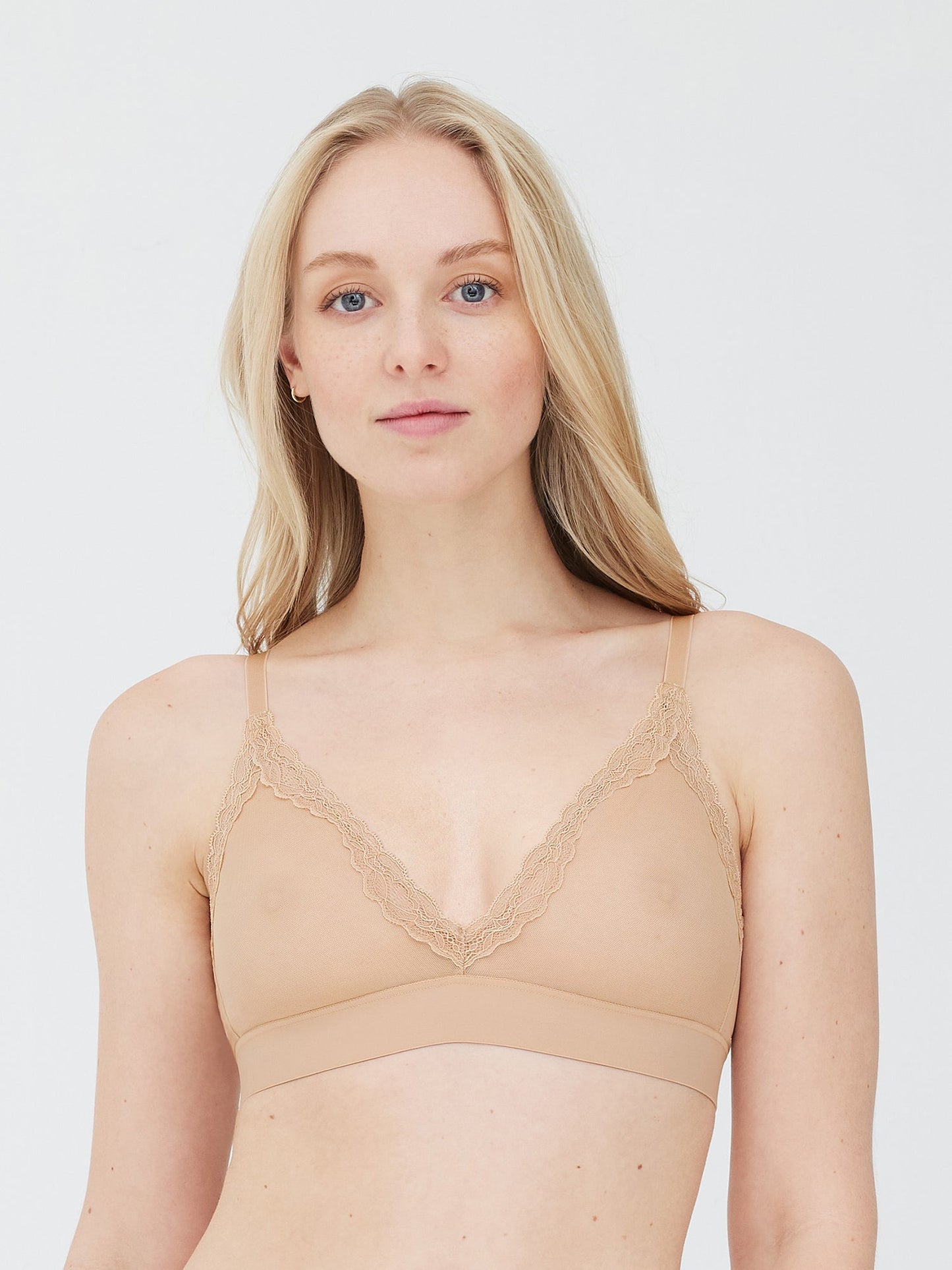 Passion Mesh Plunge Wireless Bra