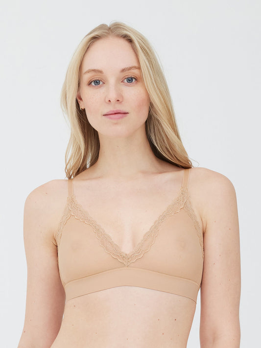 Passion Mesh Plunge Wireless Bra